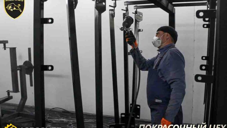 Малярный цех на заводе General Machines